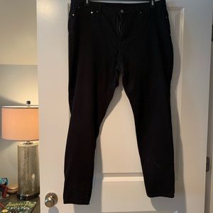 Jeans; Faded Glory; Skinny Leg; Black; Size 16; Good Condition